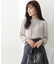｜美人百花10月号タイアップ 宇賀美里さん着用商品｜バイカラーシャーリングブラウス