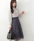 ｜美人百花10月号タイアップ 宇賀美里さん着用商品｜バイカラーシャーリングブラウス