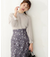 ｜美人百花10月号タイアップ 宇賀美里さん着用商品｜バイカラーシャーリングブラウス