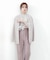｜美人百花10月号タイアップ 宇賀美里さん着用商品｜バイカラーシャーリングブラウス