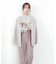 ｜美人百花10月号タイアップ 宇賀美里さん着用商品｜バイカラーシャーリングブラウス