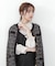 ｜美人百花10月号タイアップ 宇賀美里さん着用商品｜バイカラーシャーリングブラウス