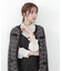 ｜美人百花10月号タイアップ 宇賀美里さん着用商品｜バイカラーシャーリングブラウス