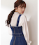 ｜美人百花10月号タイアップ 宇賀美里さん着用商品｜バイカラーシャーリングブラウス