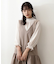 ｜美人百花10月号タイアップ 宇賀美里さん着用商品｜バイカラーシャーリングブラウス