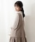 ｜美人百花10月号タイアップ 宇賀美里さん着用商品｜バイカラーシャーリングブラウス
