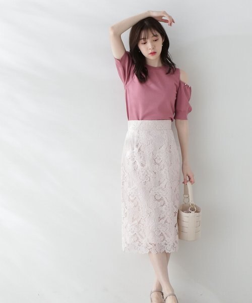 FRAY♡ケミカル　レース　タイト　スカート FRAY♡ケミカル レース タイト スカート レディース