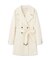 ベルト付きミドル丈コート