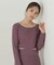 プリーツニットSET UP WEB限定カラー：パープル
