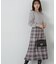 ラメチェックドッキングニットワンピース
