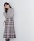 ラメチェックドッキングニットワンピース