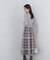 ラメチェックドッキングニットワンピース