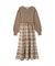 ラメチェックドッキングニットワンピース