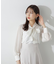 シアーボウタイパフブラウス 24SS