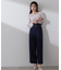 ビットベルトデニムワイドパンツ