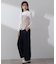 ビットベルトデニムワイドパンツ