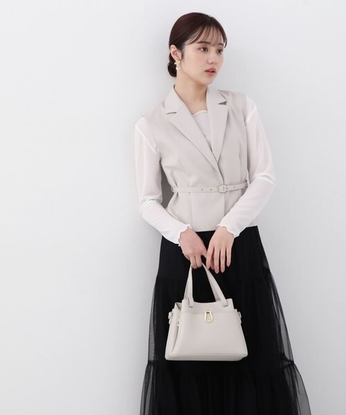 ベルト付ジレ｜プロポーションボディドレッシングの通販｜&mall