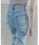 スリットデニムパンツ