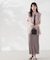フェザーヤーンジレセットニットワンピース24AW