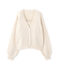 シャイニーフェザーアンサンブルニット　WEB限定カラー：パープル24AW