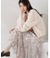 シャイニーフェザーアンサンブルニット　WEB限定カラー：パープル24AW
