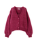 シャイニーフェザーアンサンブルニット　WEB限定カラー：パープル24AW