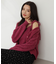 シャイニーフェザーアンサンブルニット　WEB限定カラー：パープル24AW