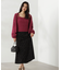 シャイニーフェザーアンサンブルニット　WEB限定カラー：パープル24AW