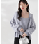 シャイニーフェザーアンサンブルニット　WEB限定カラー：パープル24AW