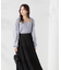 シャイニーフェザーアンサンブルニット　WEB限定カラー：パープル24AW