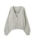 シャイニーフェザーアンサンブルニット　WEB限定カラー：パープル24AW