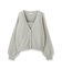 シャイニーフェザーアンサンブルニット　WEB限定カラー：パープル24AW