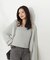 シャイニーフェザーアンサンブルニット　WEB限定カラー：パープル24AW