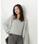シャイニーフェザーアンサンブルニット　WEB限定カラー：パープル24AW