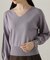 Vネックドルマン総針ニット24AW
