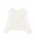 クロスラッフルシアー楊柳ブラウス24AW