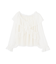 クロスラッフルシアー楊柳ブラウス24AW