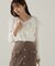 クロスラッフルシアー楊柳ブラウス24AW