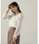 クロスラッフルシアー楊柳ブラウス24AW