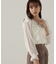 クロスラッフルシアー楊柳ブラウス24AW