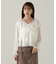 クロスラッフルシアー楊柳ブラウス24AW