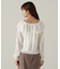 クロスラッフルシアー楊柳ブラウス24AW