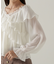 クロスラッフルシアー楊柳ブラウス24AW