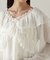 クロスラッフルシアー楊柳ブラウス24AW