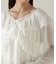 クロスラッフルシアー楊柳ブラウス24AW