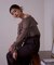 クロスラッフルシアー楊柳ブラウス24AW