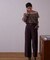 クロスラッフルシアー楊柳ブラウス24AW