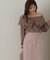 クロスラッフルシアー楊柳ブラウス24AW