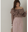 クロスラッフルシアー楊柳ブラウス24AW