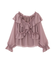 クロスラッフルシアー楊柳ブラウス24AW